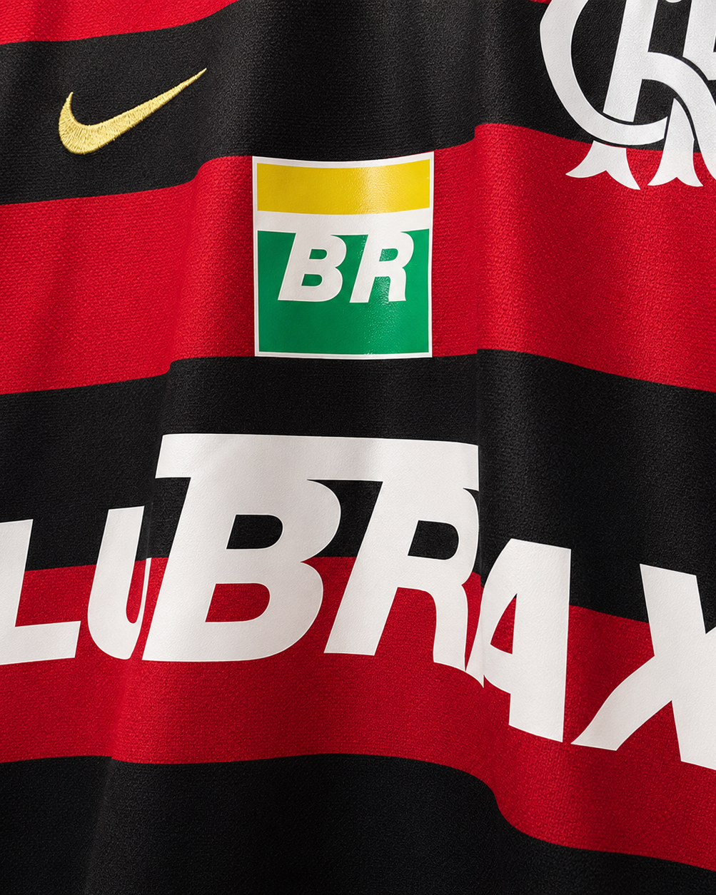 Retro della maglia Flamengo 2008/09 home a strisce orizzontali