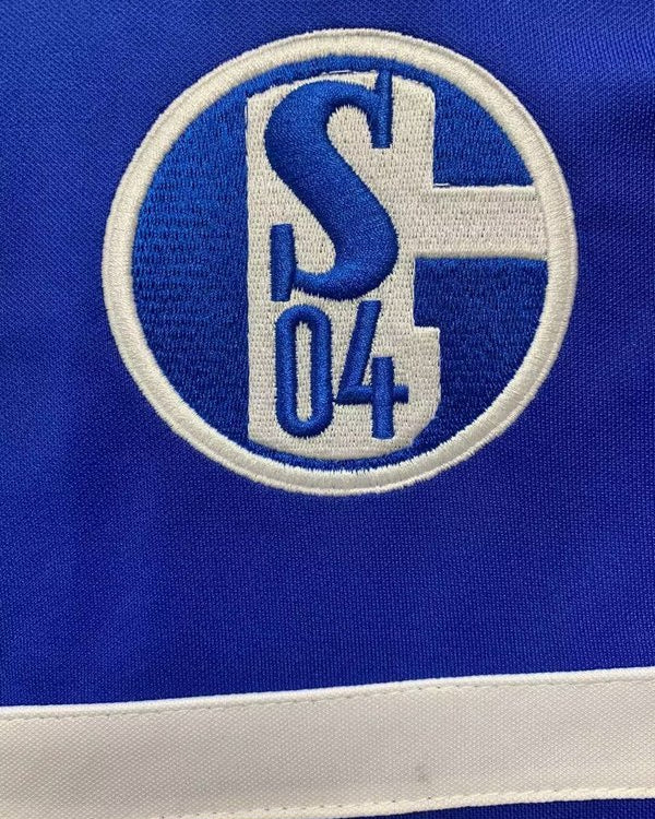 Dettaglio manica Schalke 04 maglia home retrò 2000/02