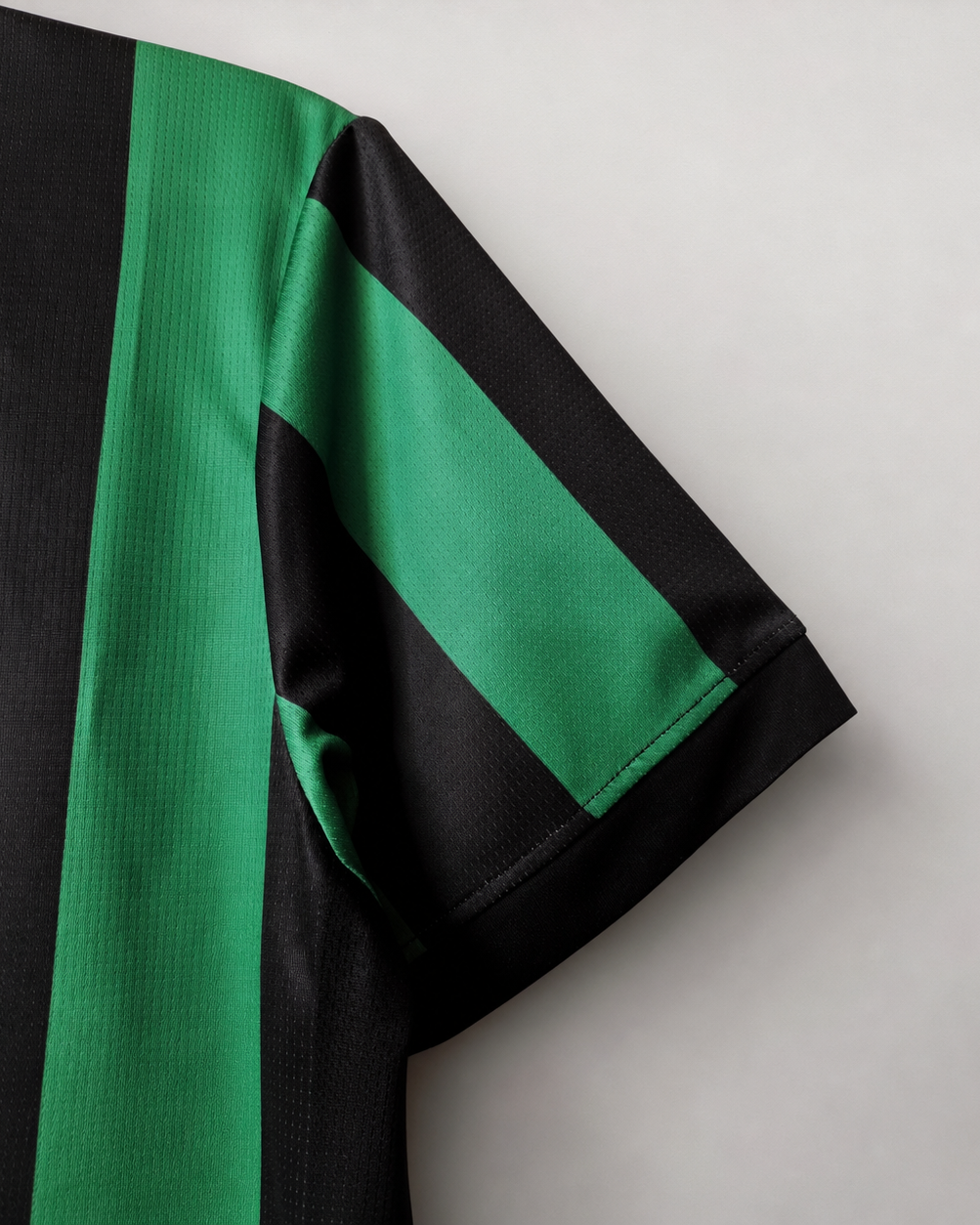 Dettaglio bande verdi e nere jersey vintage Celtic