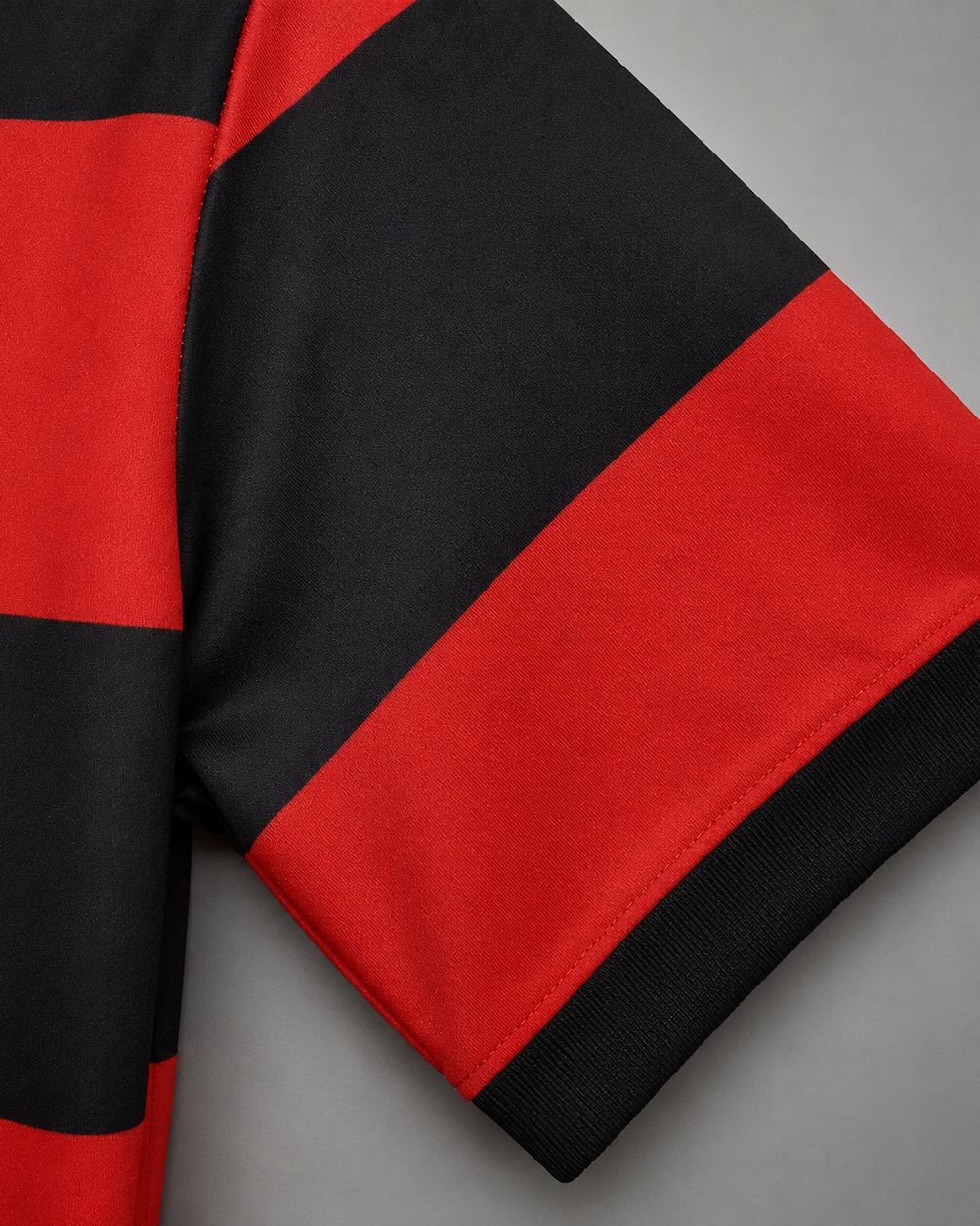 Dettaglio frontale Flamengo jersey 1978/79 con bande orizzontali classiche