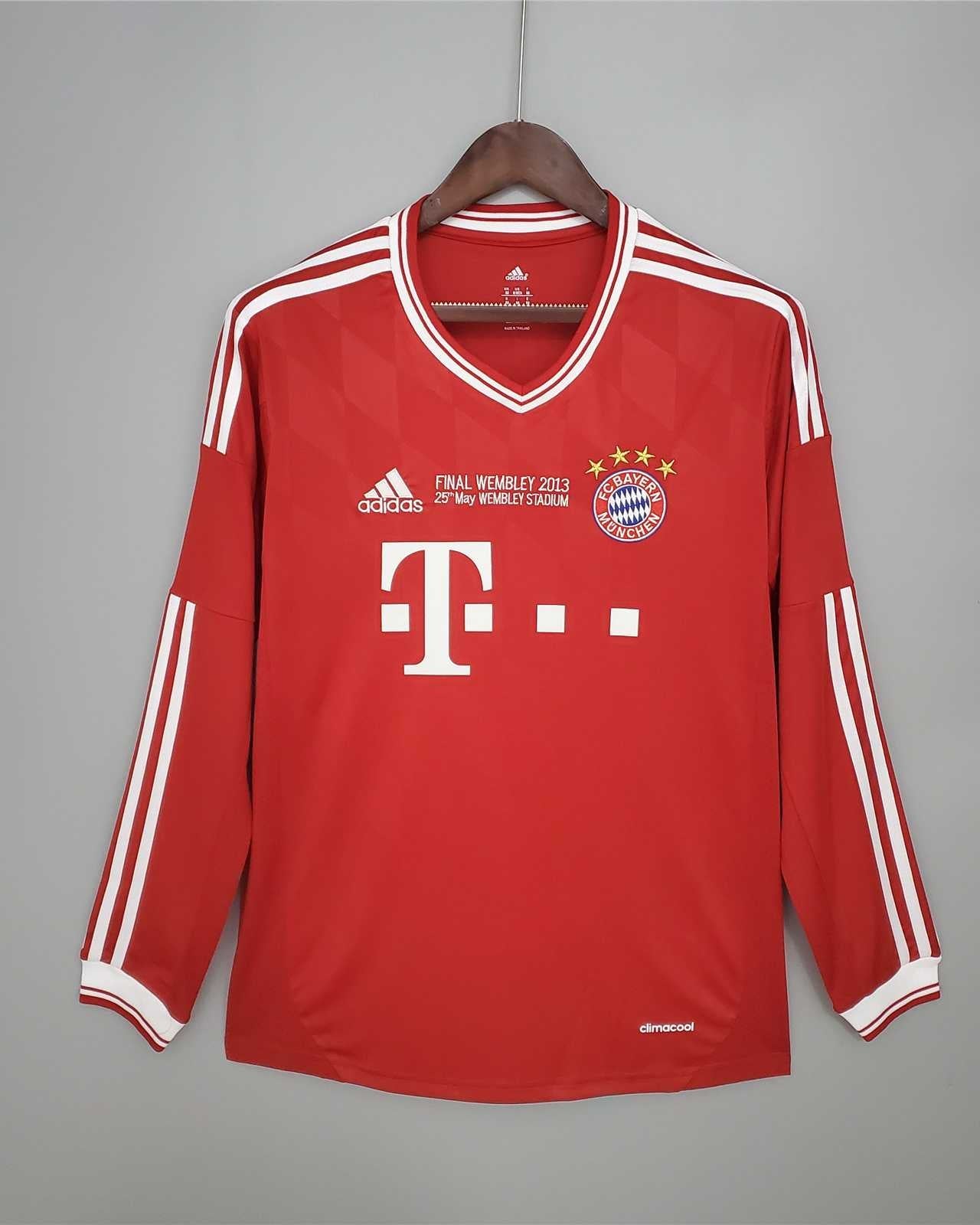 Maglia Bayern Monaco Final UCL 2013/14 maniche lunghe vista frontale