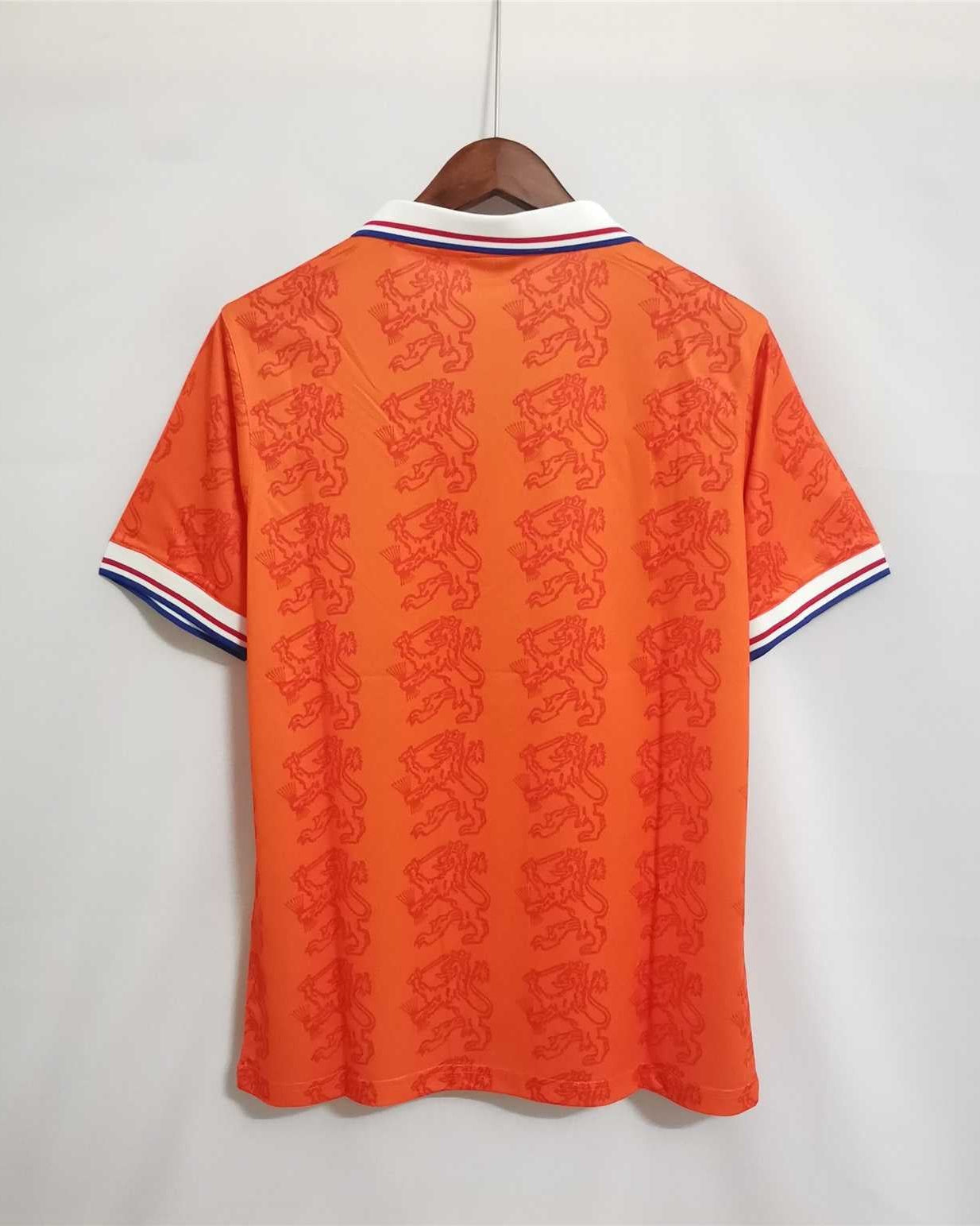 Maglia Olanda 1995 retro vista posteriore design arancione anni 90