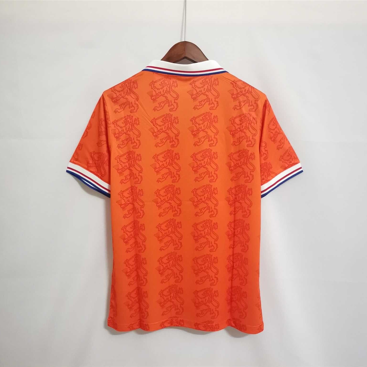 Maglia Olanda 1995 retro vista posteriore design arancione anni 90