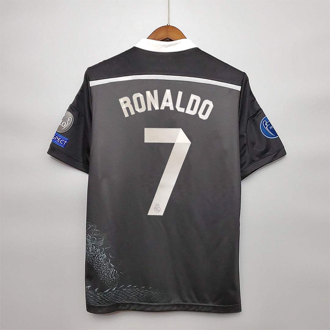 Maglia Real Madrid 2014/15 third retro nera con nome e numero