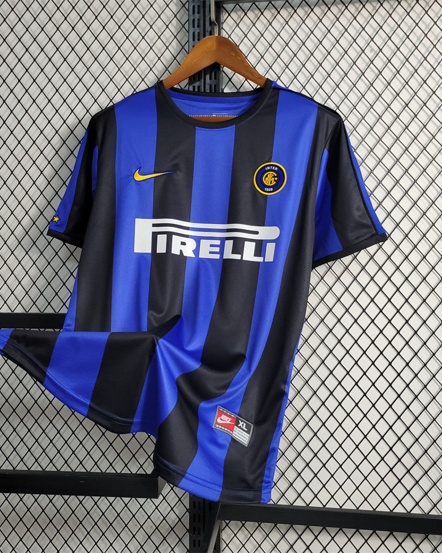trama del tessuto vintage Inter 1999.