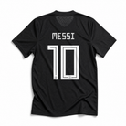 Maglia Argentina 2018 away Messi numero 10 nera vista posteriore
