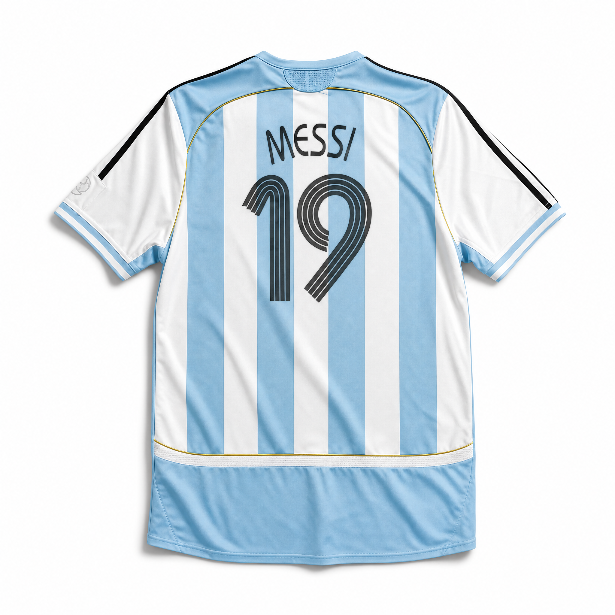 Maglia Argentina 2006 home Messi numero 19 retro bianco celeste