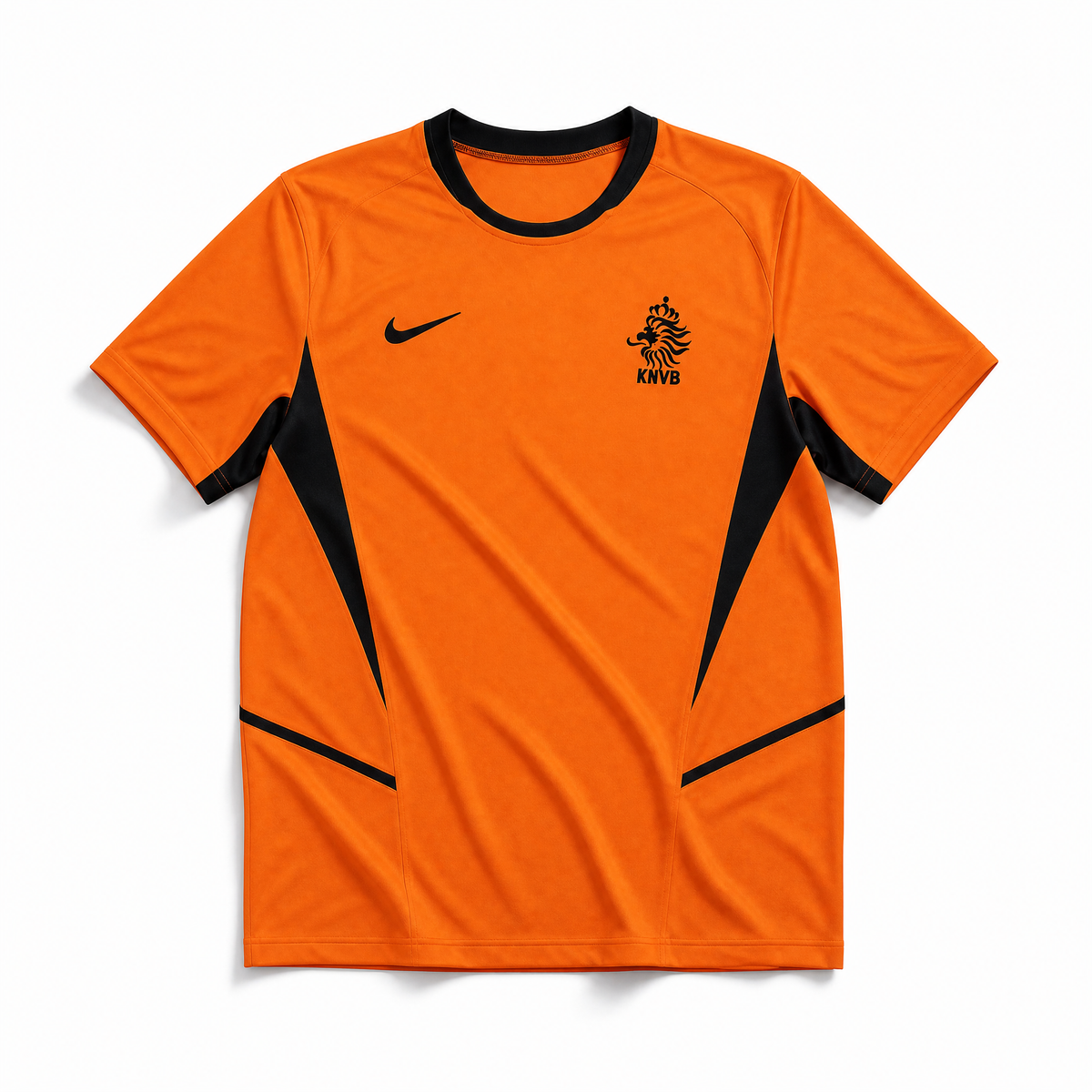 Maglia Olanda 2002 home arancione vista frontale con logo
