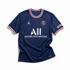 Maglia PSG 2021/22 vista frontale blu con banda centrale