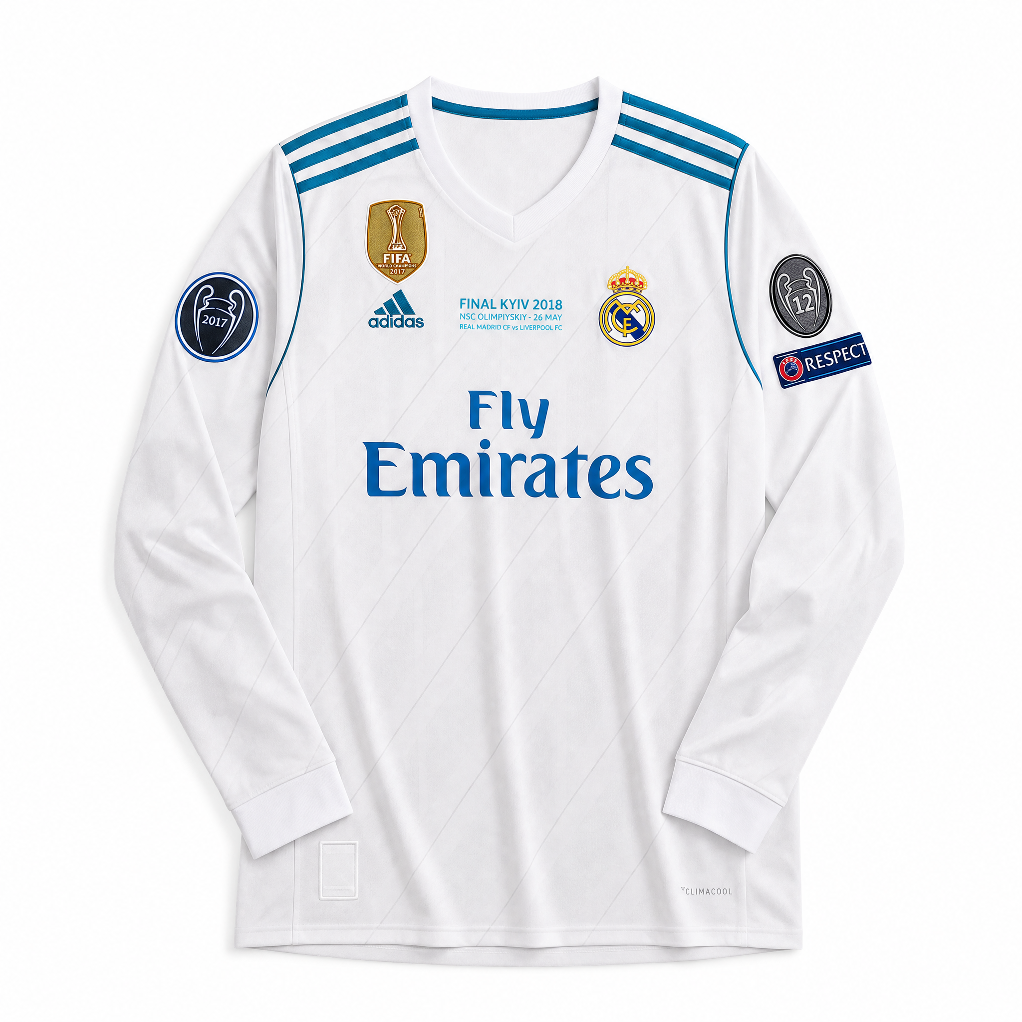Real Madrid Maglia Home Final UCL Long 2017/18