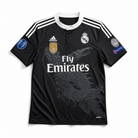 Maglia Real Madrid 2014/15 third nera con drago frontale vista frontale