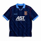 Aston Villa maglia away 1995/96 blu scuro con dettagli azzurri
