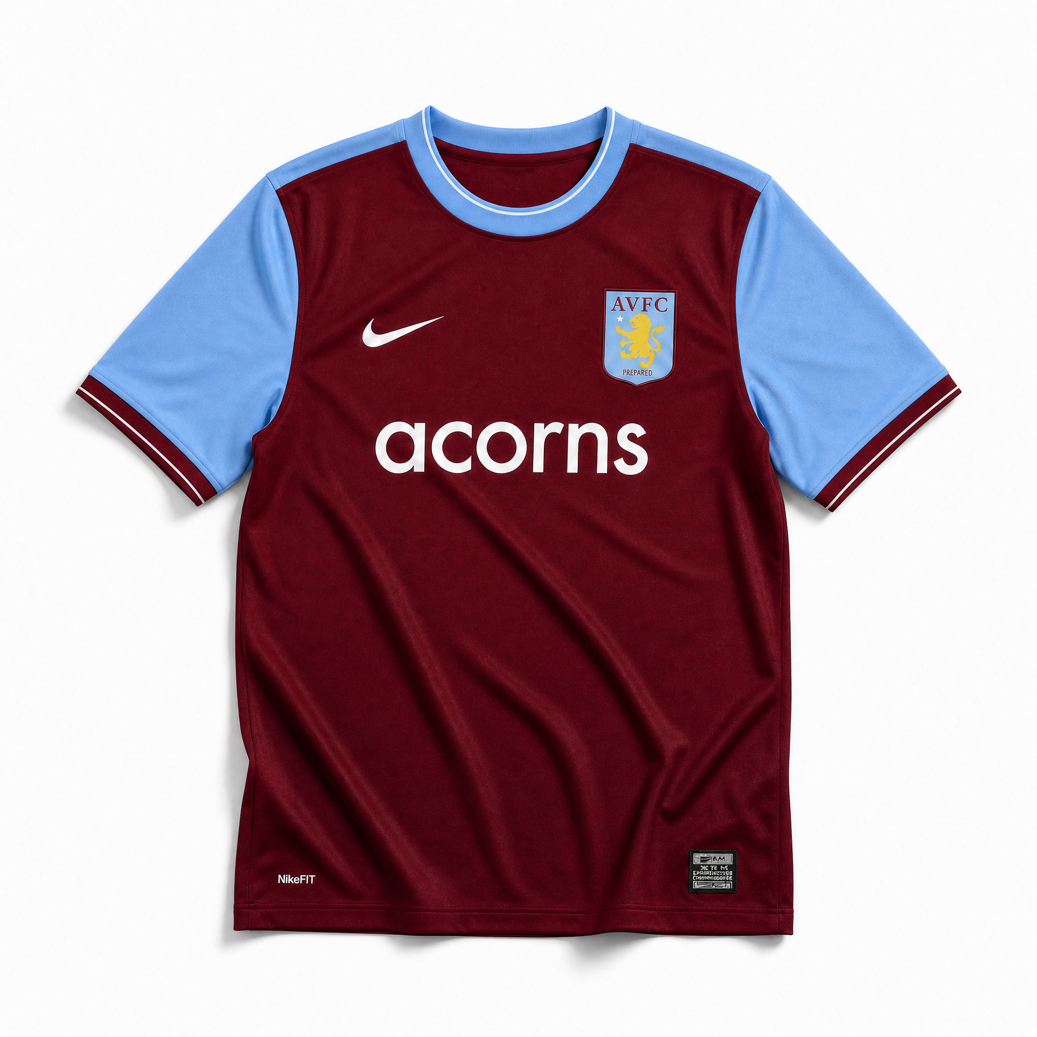 Aston Villa maglia home 2009/10 bordeaux con maniche azzurre
