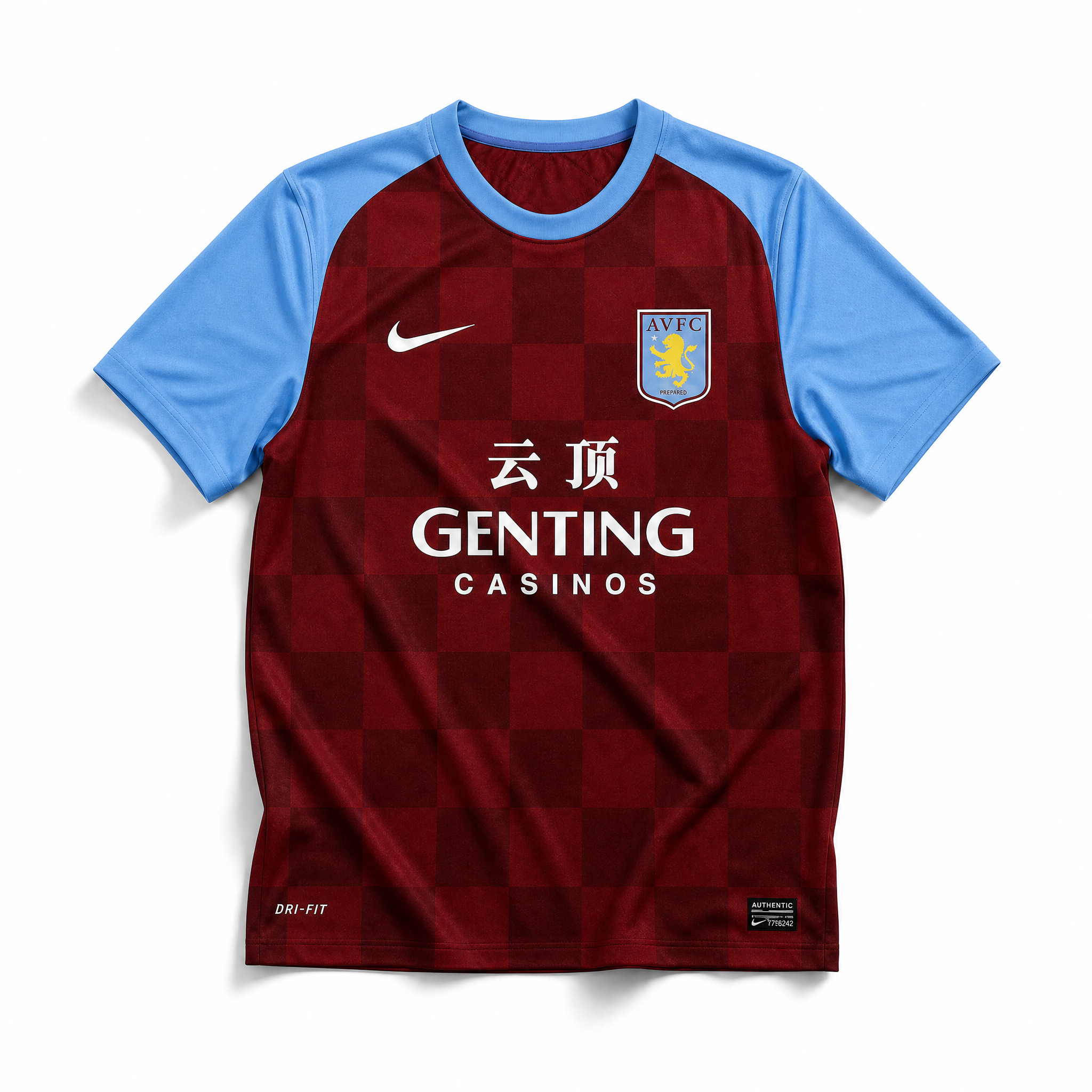 Aston Villa maglia home 2011/12 bordeaux con maniche azzurre
