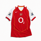 Maglia Arsenal home 2004 vintage vista frontale colore rosso