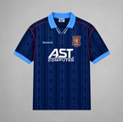Aston Villa maglia away 1995/96 blu scuro con dettagli azzurri