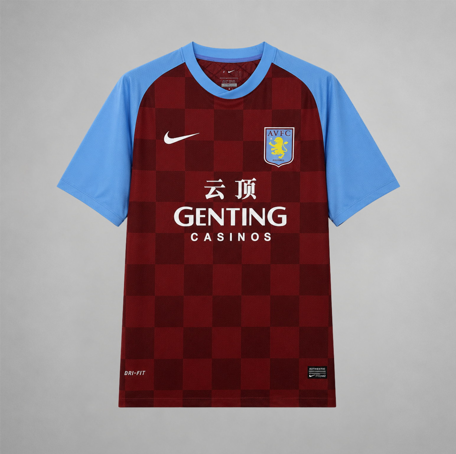 Aston Villa maglia home 2011/12 bordeaux con maniche azzurre