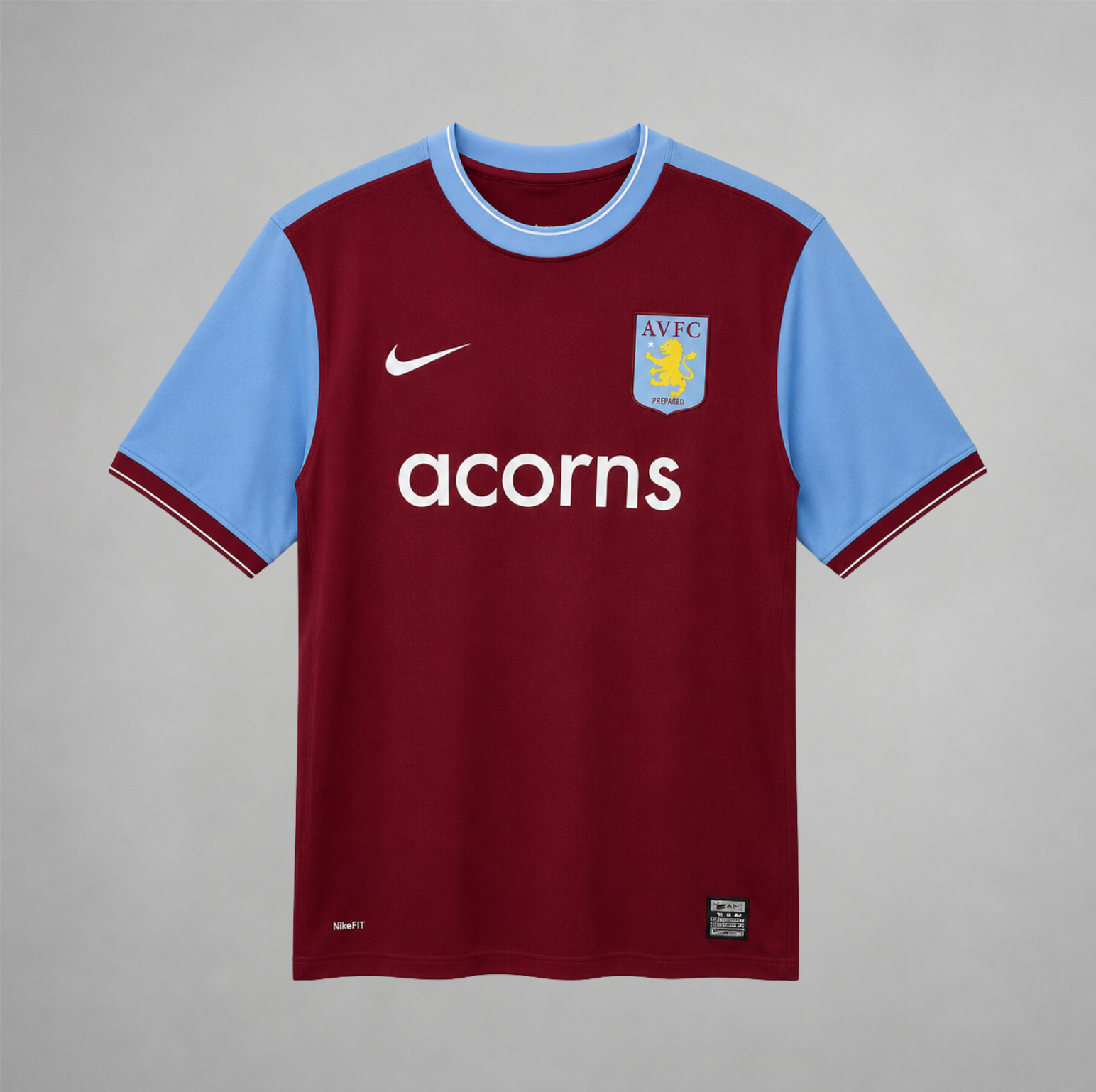 Aston Villa maglia home 2009/10 bordeaux con maniche azzurre