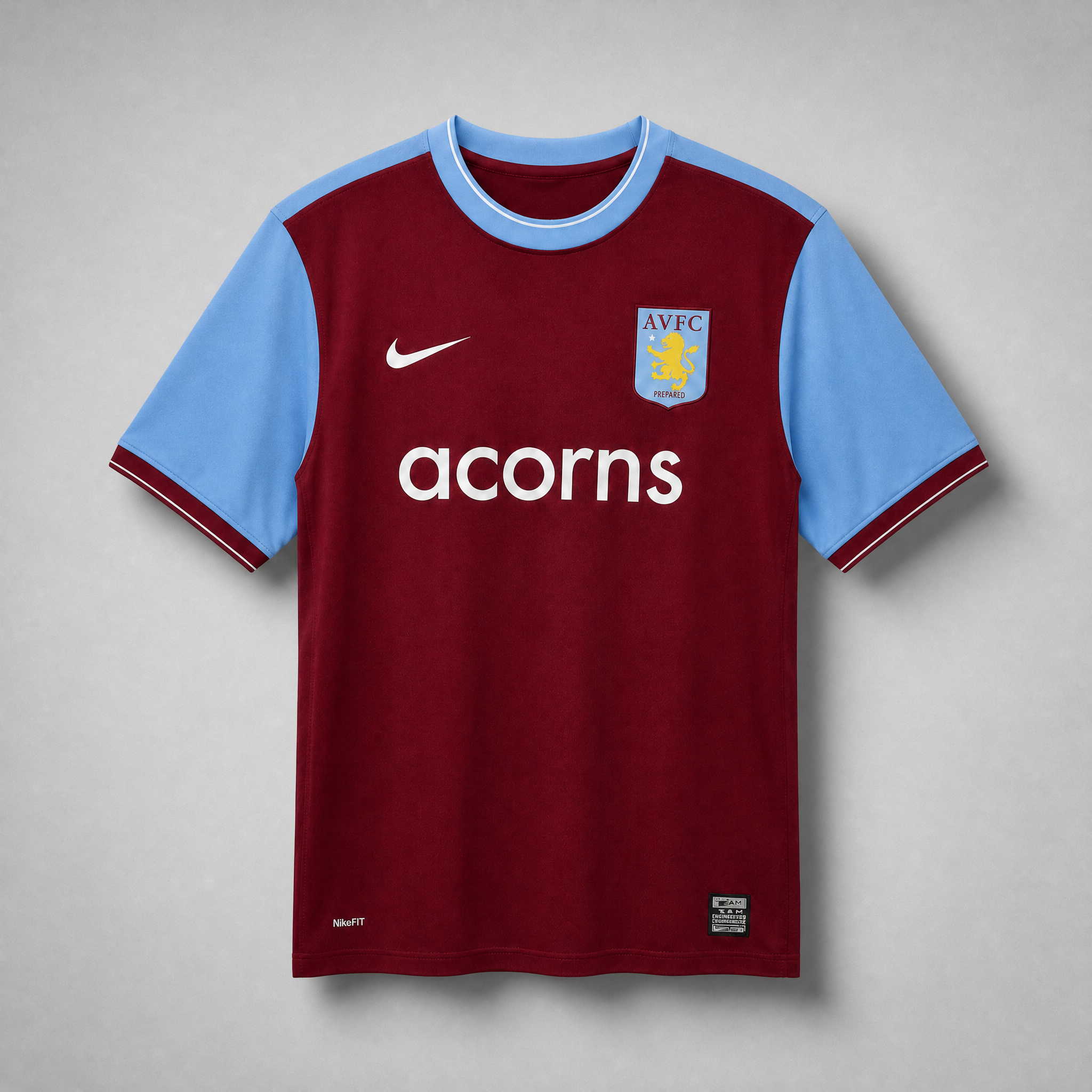 Aston Villa maglia home 2009/10 bordeaux con maniche azzurre
