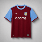 Aston Villa maglia home 2009/10 bordeaux con maniche azzurre
