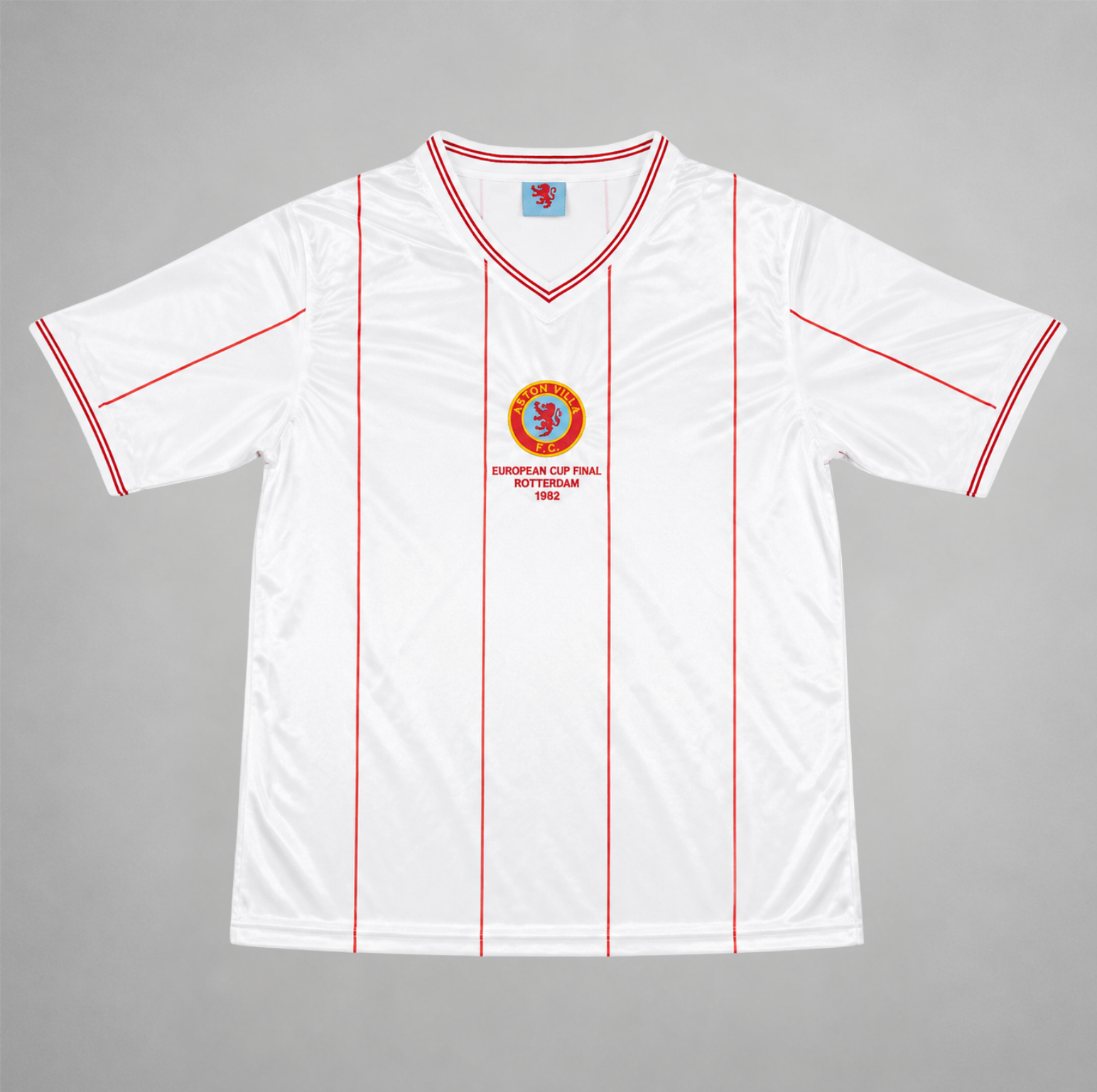 Aston Villa maglia away 1982/83 bianca vista frontale completa