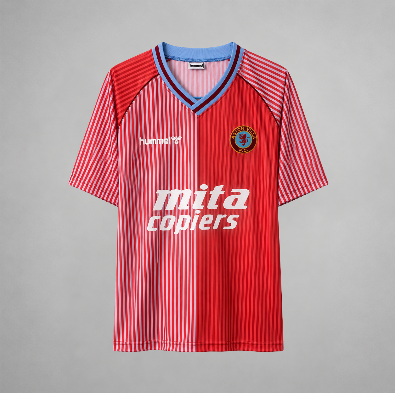 Aston Villa maglia home 1988/89 granata vista frontale completa