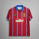 Aston Villa maglia home 1993/95 granata vista frontale completa
