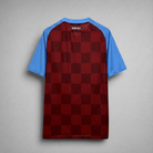Aston Villa football shirt 2011/12 con design a scacchi