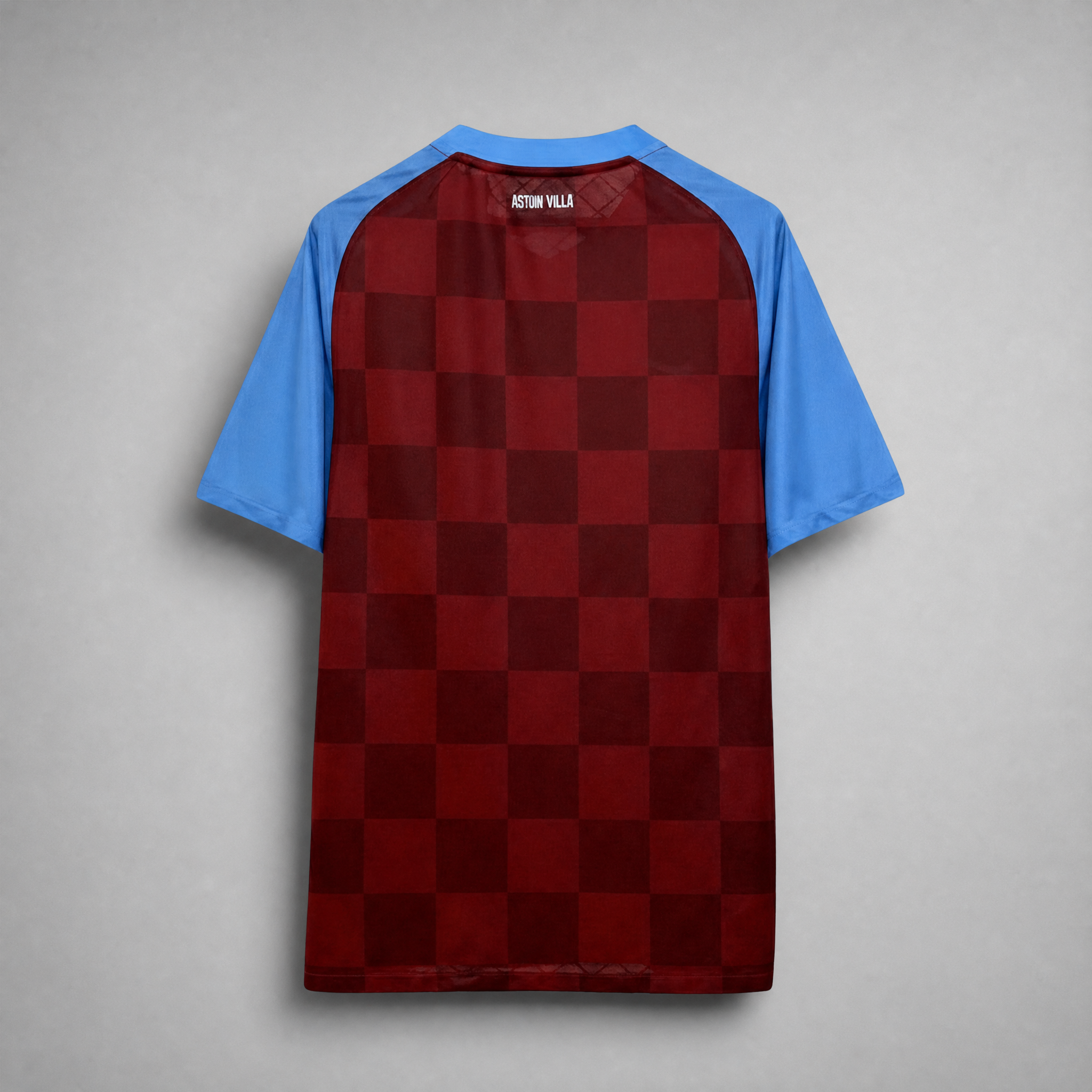 Aston Villa football shirt 2011/12 con design a scacchi