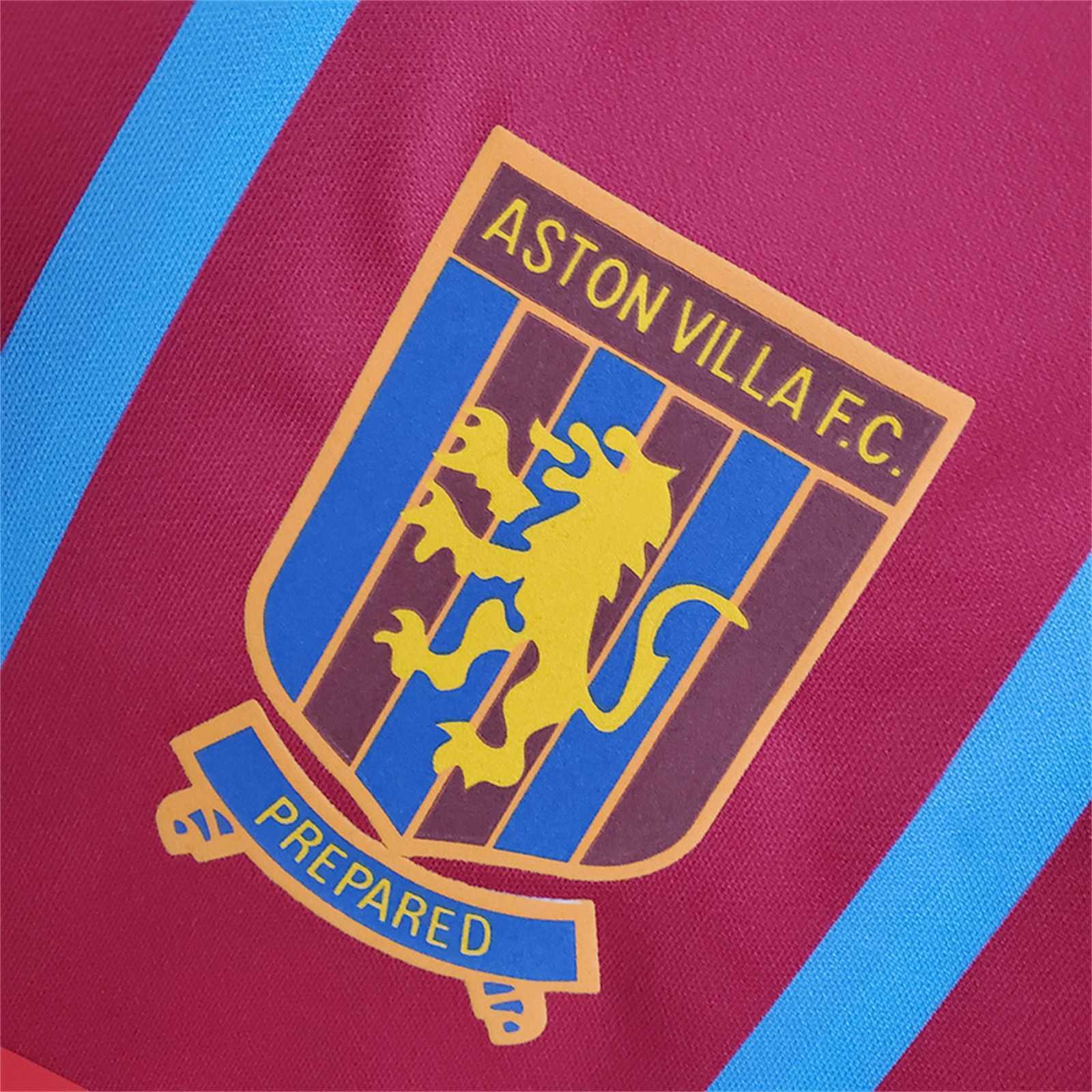 Aston Villa shirt home 1993/95 con strisce azzurre verticali