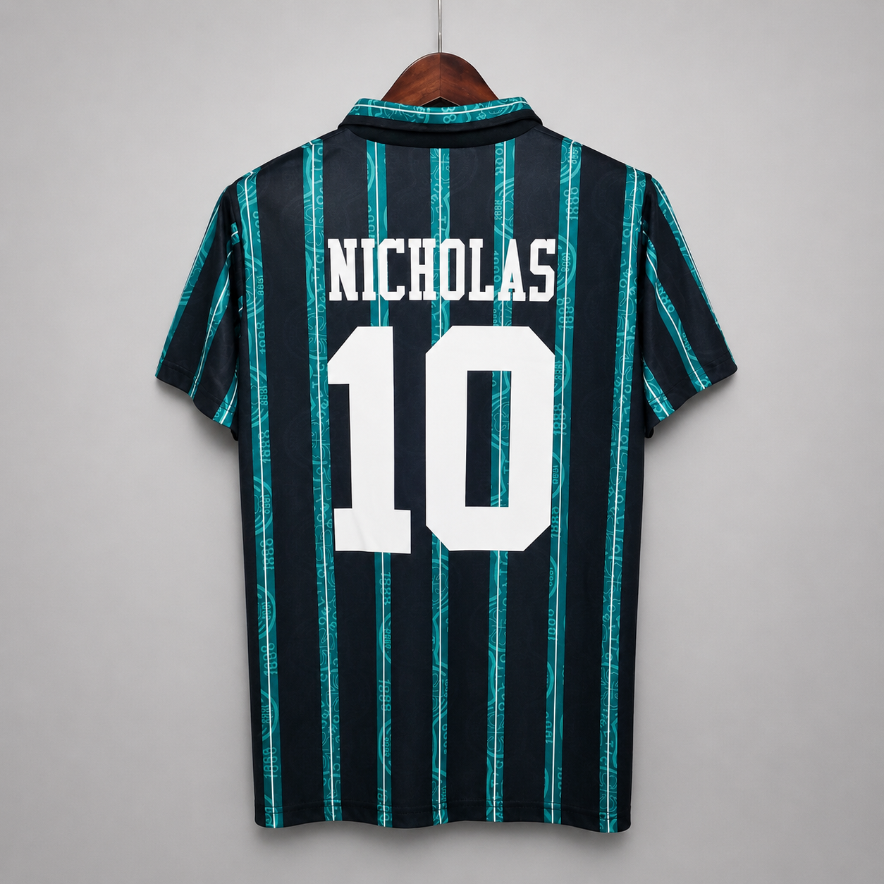 Celtics maglia away 1992/93 nera con righe verdi