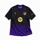 Maglia away Barcellona 2026/27 vista frontale colore scuro sfumato viola