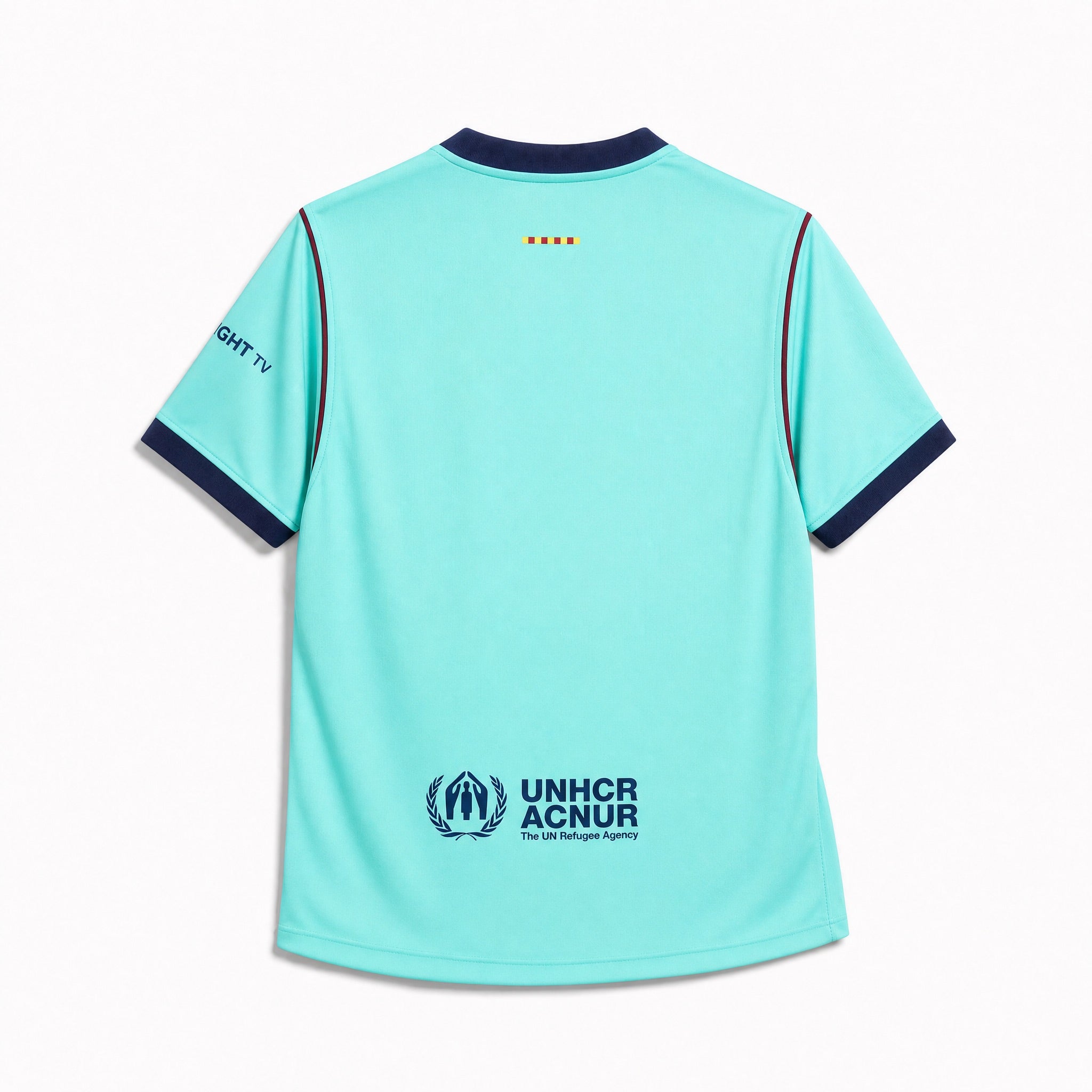 Maglia Barcellona 2026/27 third vista posteriore dettaglio colore tiffany