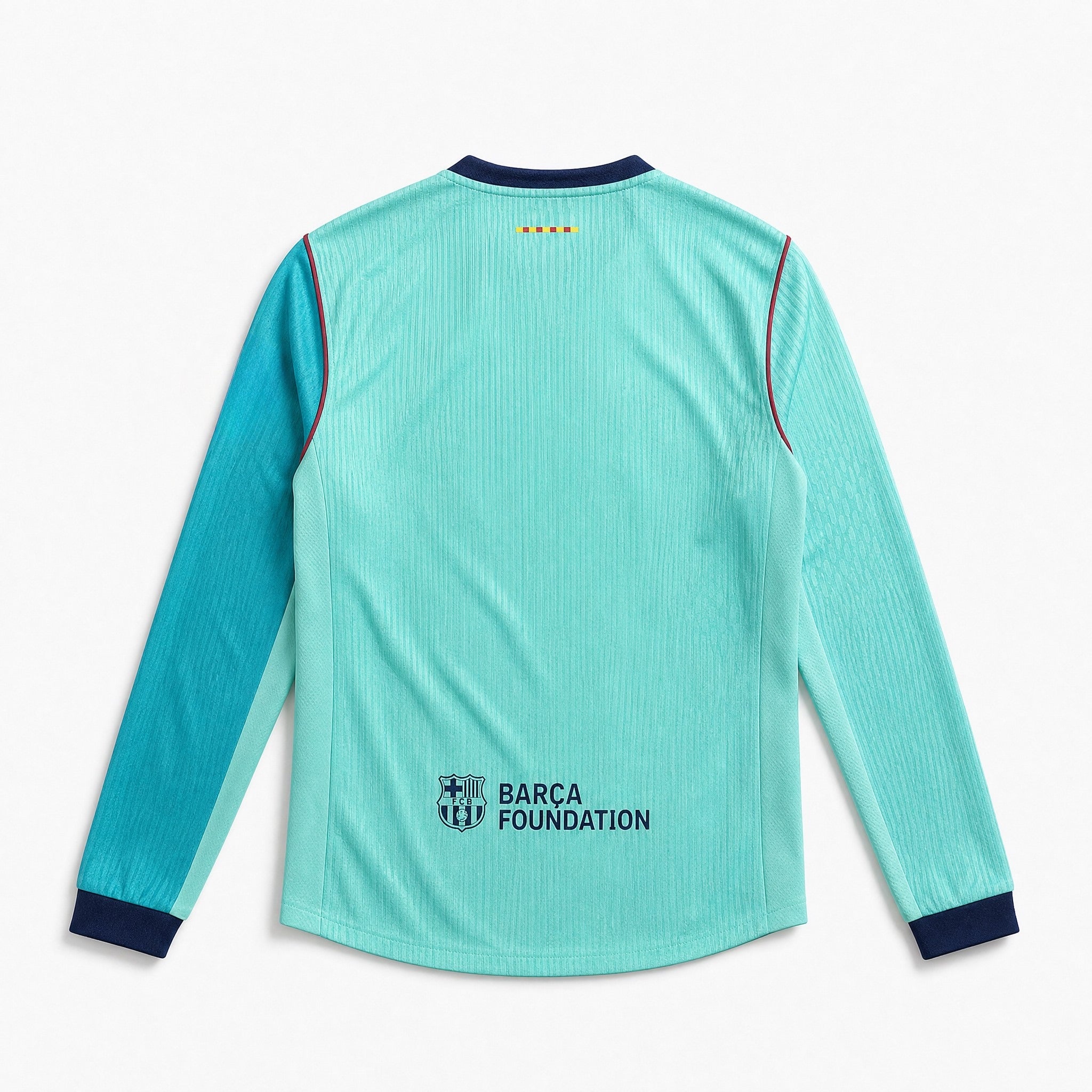 Maglia Barcellona 2026/27 third manica lunga vista posteriore dettaglio tessuto