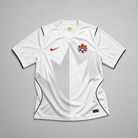 Canada Maglia Third 2026 World Cup vista frontale bianca con grafica tono su tono ispirata alla foglia d’acero