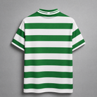 Dettaglio bande verdi maglia Celtic rétro