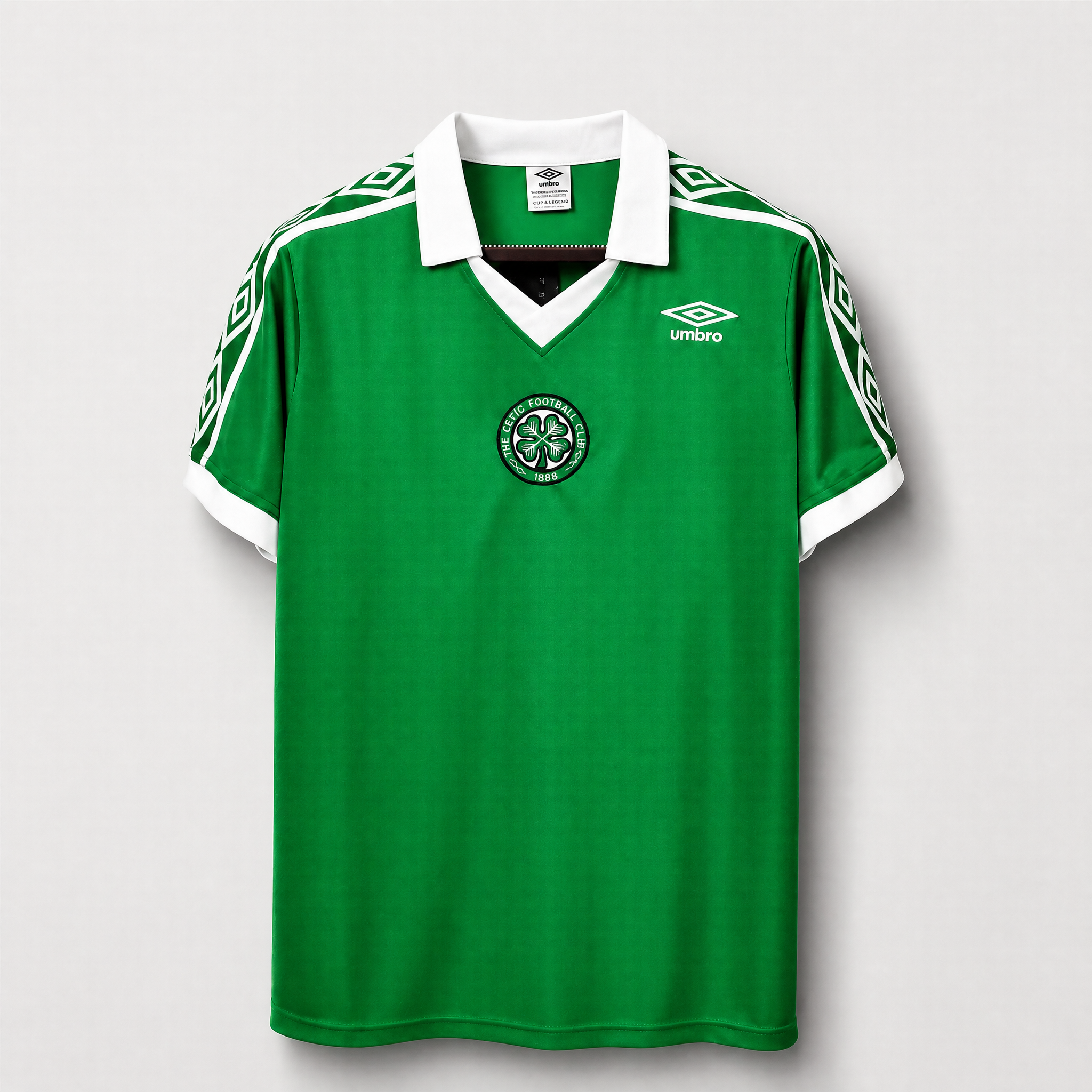 Celtics maglia home 1978/80 verde vintage con colletto bianco
