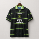 Celtics maglia away 1998 nera con dettagli verdi rétro