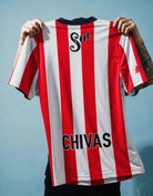 Chivas jersey 1996/97 Home vintage soccer shirt con colletto scuro
