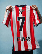 Chivas jersey 1996/97 Home vintage soccer shirt con colletto scuro