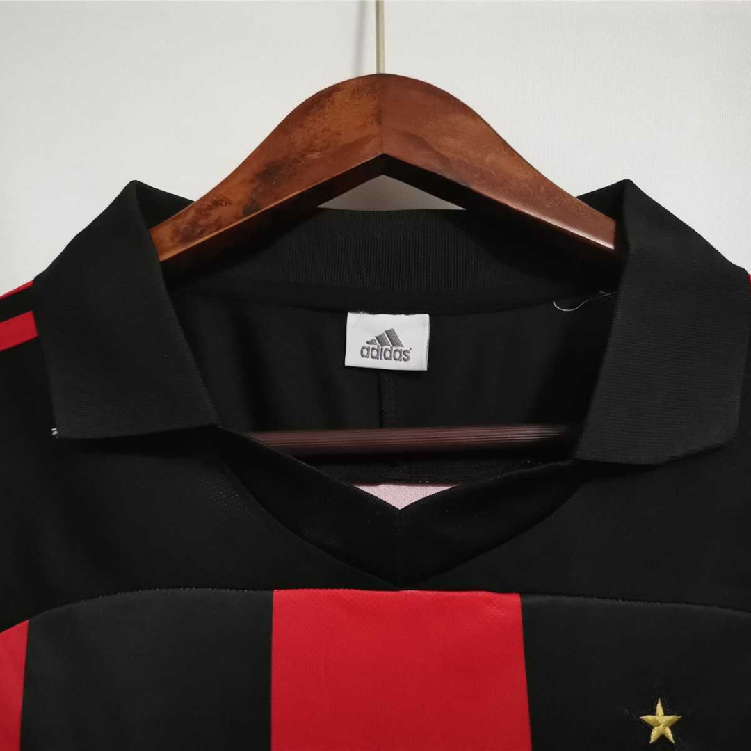 Colletto classico maglia Milan retro anni Duemila