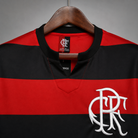 Dettaglio frontale Flamengo jersey 1978/79 con bande orizzontali classiche