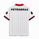 Flamengo maglia away 1995 anniversario 100 anni colore bianco con fascia rosso nera
