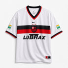 Flamengo maglia away 2001/02 bianca con dettagli rosso neri
