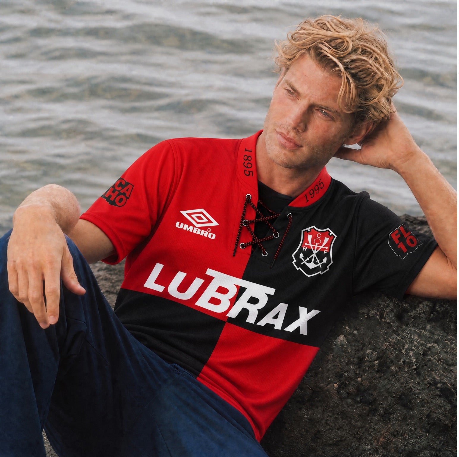 Dettaglio stemma celebrativo Flamengo jersey vintage 1994

