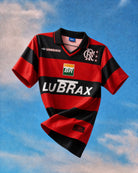 Close-up texture e dettagli Flamengo football shirt 1999/00
