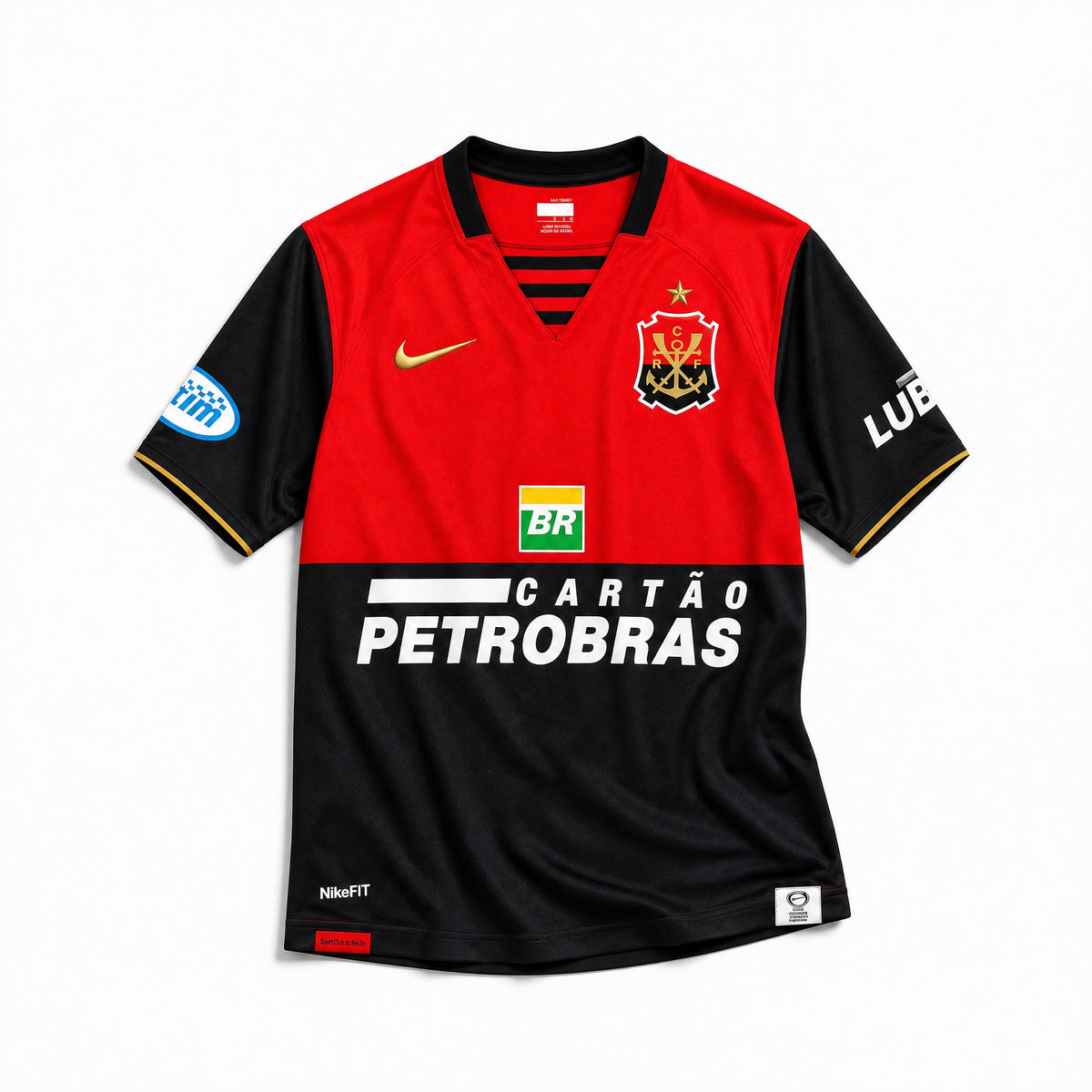 Flamengo maglia home 2007/08 rosso nera stile vintage

