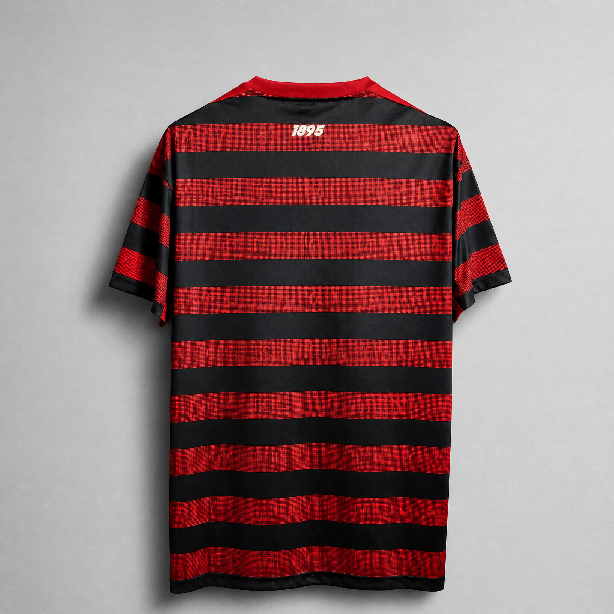 Flamengo maglia home 2018/19 rosso nera stile moderno rétro
