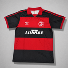 Flamengo maglia home 1990 91 rosso nera stile rétro brasiliano
