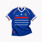 Maglia Francia home 1998 blu vista frontale